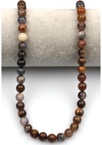 Dağ Akik (Mountain Agate) Doğaltaş Dizi 8 mm Küre Kesim fiyatları