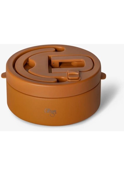 Separatörlü Paslanmaz Çelik Yemek Termosu 400 ml - Caramel 1286630