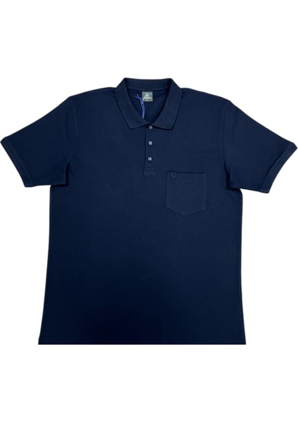25 - 1252 Polo Yakalı Patlı Kısa Kol