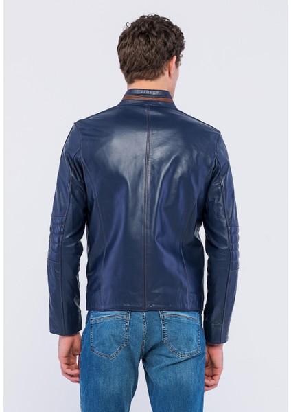Basics&more Erkek Deri Ceket E/47