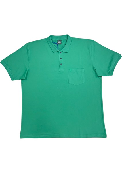 25 - 1252 Polo Yakalı Patlı Kısa Kol