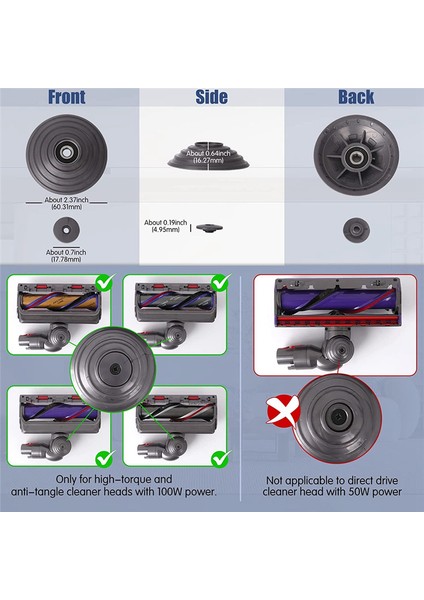 Dyson V10 Elektrikli Süpürge 100W Için Yüksek Tork Başlığı Için Bilyalı Tekerlek (Yurt Dışından) indirimleri