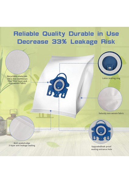 Miele Gn Vacuum 9917730 Hyclean Hoover Torbaları Için 3D Toz Torbası (Yurt Dışından) fırsatları