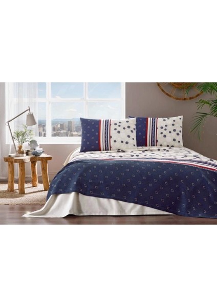 Nivemeshome Sea Shell Çift Kişilik Ranfonce Pike Takımı Özdilek