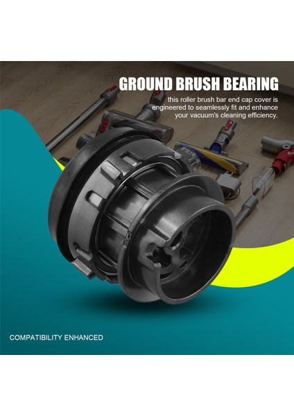 Dyson Velvet Fırça Başlığı Yatağı Için Silindir Fırça Çubuğu Uç Kapağı Kapağı (Yurt Dışından)