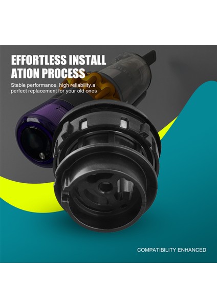 Dyson Velvet Fırça Başlığı Yatağı Için Silindir Fırça Çubuğu Uç Kapağı Kapağı (Yurt Dışından)