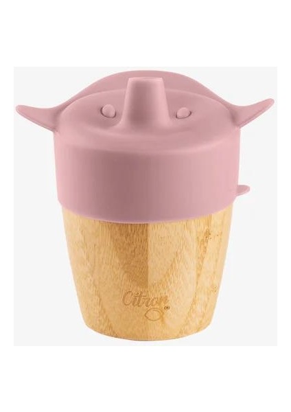 2'si 1 Arada Kapaklı ve Pipetli Organik Bambu Alıştırma Bardağı - Pink 1073643 modelleri