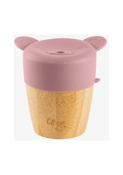 2'si 1 Arada Kapaklı ve Pipetli Organik Bambu Alıştırma Bardağı - Pink 1073643 fırsatları