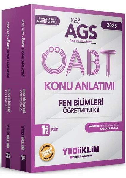 2025 Mebs Ags Öabt Fen Bilimleri Öğretmenliği Konu Anlatımı 2 Cilt
