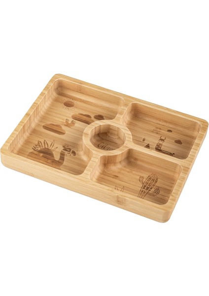 Bölmeli Organik Bambu Kare Yemek Takımı 1073568 modelleri