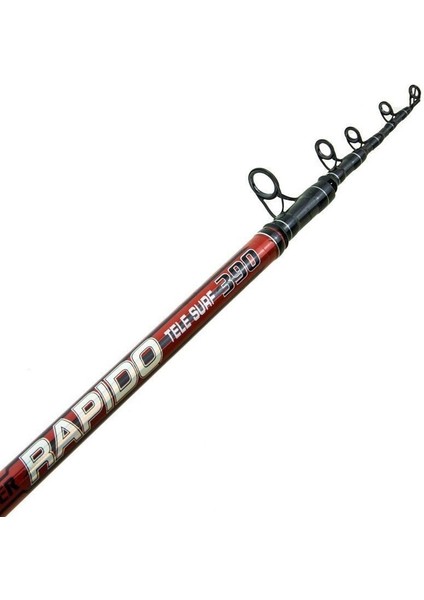 Rapido Teleskobik 390CM Surf Olta Kamışı 100-200GR Atarlı fiyatları