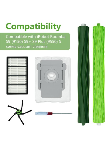 Irobot Roomba S9 (9150) S9+ S9 Plus (9550) S Için Yedek Parçalar (Yurt Dışından)