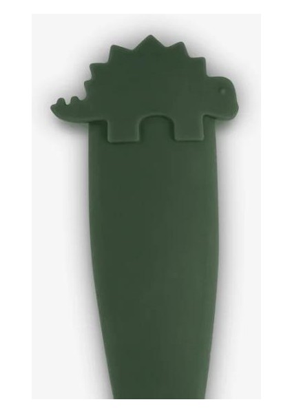 3'lü Silikon Saplı Paslanmaz Çelik Çatal, Bıçak ve Kaşık Takımı - Dino 1286050 modelleri