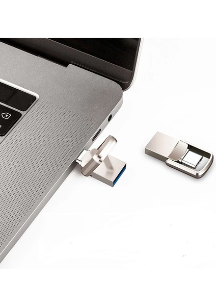 32GB-64GB-512-1TB Type-C Flash Bellek 3.1 USB Bellek Mini Metal Dual Hem Telefona Hem Bilgisayara fırsatları