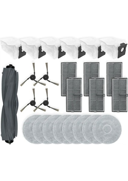 Dreame L40 Ultra Robot Süpürge Ana Yan Fırça Hepa Filtre Paspas Bezi Toz Torbaları Yedek Parçalar Aksesuarlar (Yurt Dışından)