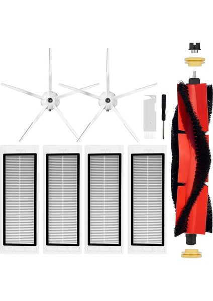 Xiaomi Roborock S5 Max S6 S60 S65 S6 Maxv S6 Pure E4 Elektrikli Süpürge Ana Yan Fırça Hepa Filtresi Için Aksesuar Seti (Yurt Dışından)