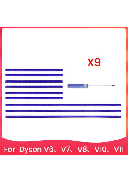 Dyson V6, V7, V8, V10, V11 Yumuşak Silindir Temizleme Başlığı, Vakum Aparatı Yedek Parçaları Için Yumuşak Peluş Şeritler (Yurt Dışından)