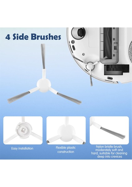 Dreame L10S Ultra /L10 Ultra Robot Süpürge Için Aksesuar Seti Ana Yan Fırça Hepa Filtreler Paspas Pedleri Toz Torbaları (Yurt Dışından) fiyatları