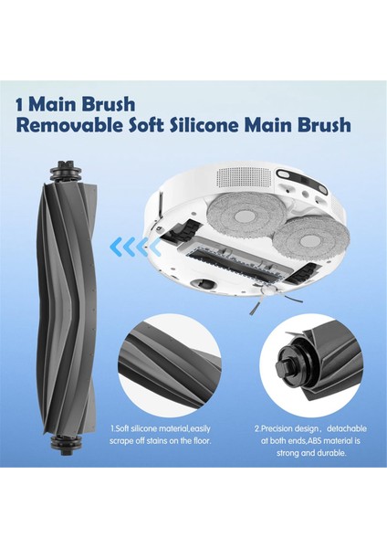 Dreame L10S Ultra /L10 Ultra Robot Süpürge Için Aksesuar Seti Ana Yan Fırça Hepa Filtreler Paspas Pedleri Toz Torbaları (Yurt Dışından) fırsatları