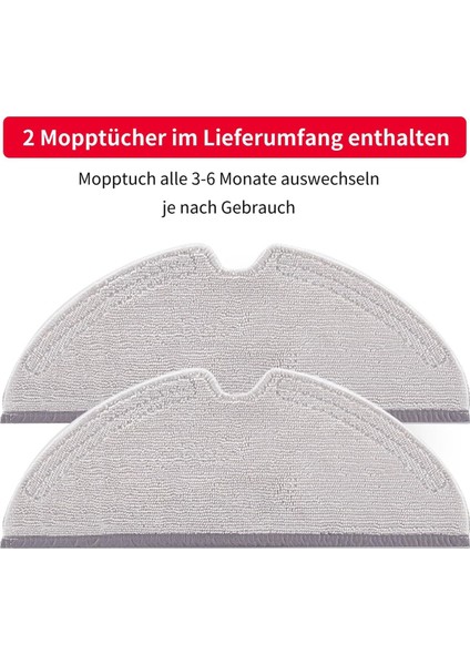Roborock Q5, Q5 Pro, Q5 Pro+, Q7, Q7MAX, Q8MAX ve Q8MAX+, E Serisi, S5, S5 Max, S6, S6 Pure, S6 Maxv Için Mop Bezi Pedleri (Yurt Dışından) fiyatları