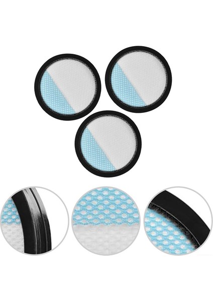 Ryobi 18V 1+ Kablosuz Dikey Elektrikli Süpürge PCL720 PBLSV716 A32SV720N Için 3 Paket Yıkanabilir Filtre Yedeği (Yurt Dışından) modelleri