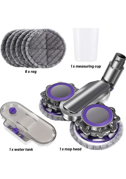 Elektrikli Islak Kuru Paspas Su Paspası Başlığı Aparatı Dyson Elektrikli Süpürge V6 DC58/DC59/DC62 Modeli ile Uyumlu (Yurt Dışından) fiyatları