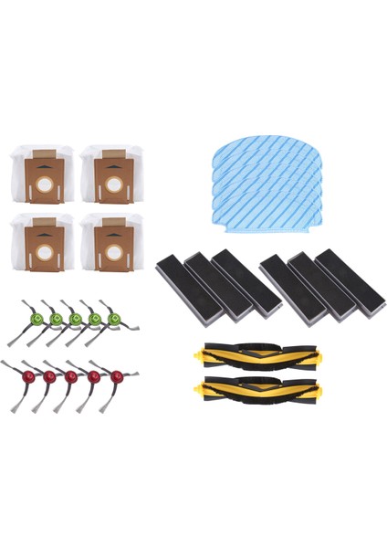 Ecovacs Deebot Ozmo 920/950 / T5 / T8 / T8 Aıvı / N7 N8 Pro T9 / T9MAX / T9 Power Modeli Için Yedek Aksesuar Seti (Yurt Dışından)