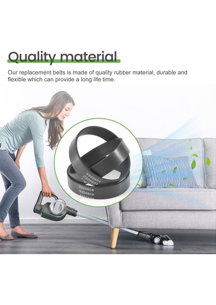 Oreck Xl 0300604 Dikey Elektrikli Süpürge Için Uyumlu 8 Adet Vakum Kayışı Yedek Kayışı (Yurt Dışından)