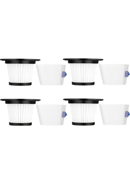 Moosoo K17 Kablosuz Elektrikli Süpürge Için 4 Set Yedek Filtre Süzgeç Ekranı Filtre Parçalarını Değiştirin (Yurt Dışından)