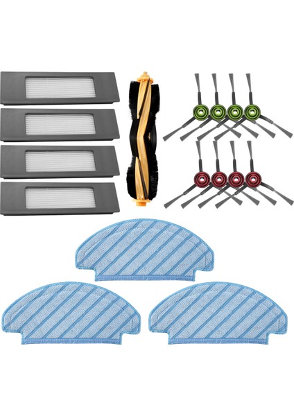 Ecovacs Deebot N8 Pro N8 Pro+ Elektrikli Süpürge Robotu Için Temizlik Bezi Fırça Filtre Aksesuarları Yedek Parça Seti (Yurt Dışından)