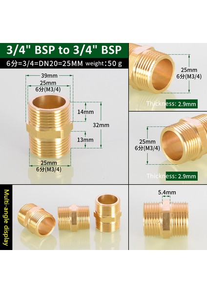 3l4 Ila 3l4 Stili Su Yağ Gaz Için Bsp Erkek Konu Hızlı Adaptör Kaplin Bağlayıcı Hex Nipel Fitting - Türkiye E-Ticaret Bağlılık (Yurt Dışından)