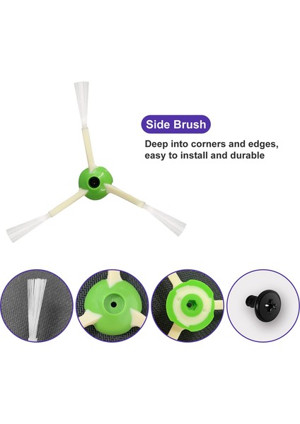 Yedek Parçalar Ana Fırça Yan Fırça Hepa Filtresi Irobot Roomba I7 I7+ I3 I3+ E5 E6 E7 Elektrikli Süpürge Aksesuarları (Yurt Dışından) fırsatları
