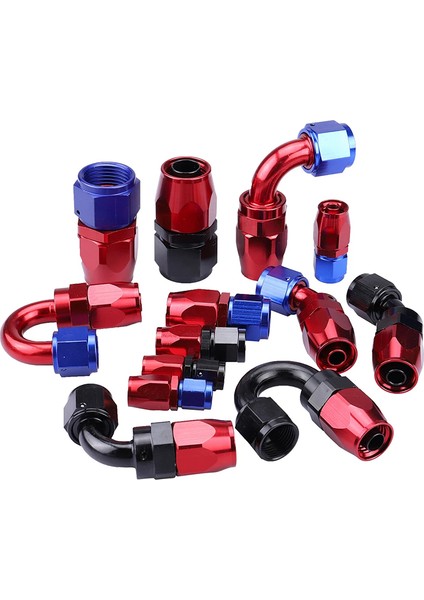 Siyah 180 Tarzı An6 Alüminyum An Fittings Adaptör Dövme Tip Döner Hortum Ucu Yağ Yakıt Tekrar Kullanılabilir Fiting An Açı Derecesi (Yurt Dışından) modelleri