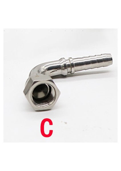 C-Dik Açı Stili Boru 16MM'DEN DN20'YE Imparatorluk 45 # Çelik Bsp Konik Hortum Ucu Yüksek Basınçlı Yağ Boru Bağlayıcıları Dikenli (Yurt Dışından)