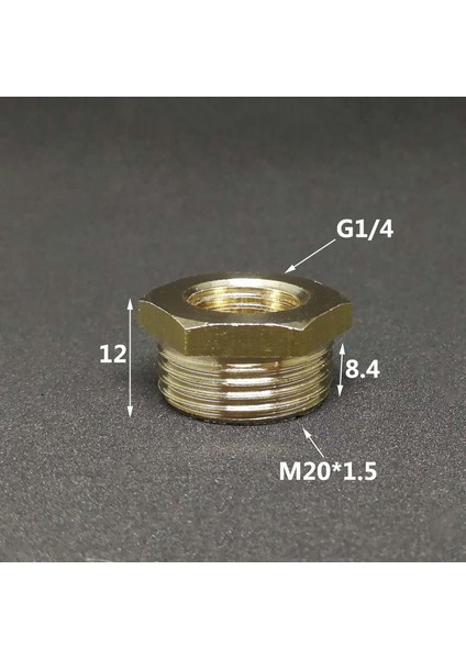 G1L4 - M20X1,5 Stili Dişi Erkek Konu Bağlantı Adaptörü Dönüştürücü Redüktör Kuplaj Adaptörü (Yurt Dışından)