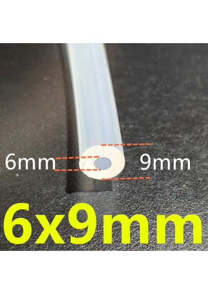 6X9MM Tarzı 1 Metre Silikon Hortum Su Gaz Boru Gıda Sınıfı Şeffaf Kauçuk Hortum Satışını Zararına Sunuyor (Yurt Dışından)