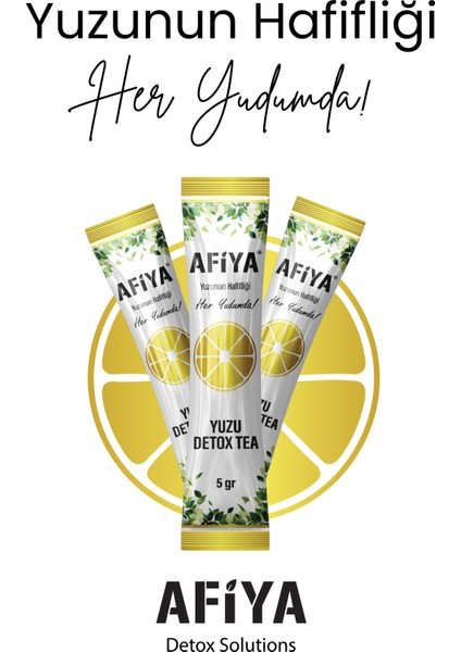 Detoks Zayıflatma Çayı, Form Tutma Yuzu ve Matcha İçeren Detox Çayı 100 GR