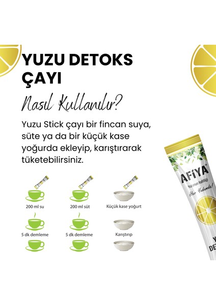 Detoks Zayıflatma Çayı, Form Tutma Yuzu ve Matcha İçeren Detox Çayı 100 GR