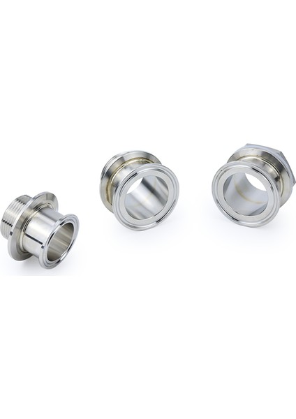 Somun Tarzı ile DN40 K64MM-K64MM Çift Kelepçeli Tri Clamp Erkek Dişli Hijyenik Adaptör Paslanmaz Çelik Boru Bağlantısı DN32DN40 Ev Birası Yapımı (Yurt Dışından) fırsatları