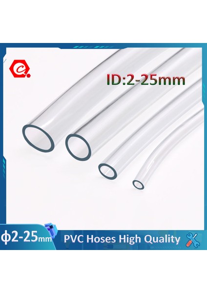 Id6 x OD8MM Stili 4 Metre Kokusuz Şeffaf Pvc Plastik Hortumlar Yüksek Su Pompası Tüp Iç Çapı (Yurt Dışından) fiyatları