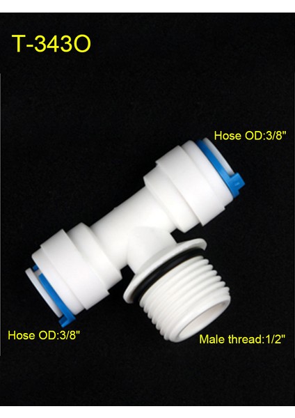 T-343O Stili Ro Su Boru Bağlantısı Od Hortum Erkek Dişli Conta Yüzük Plastik Hızlı Bağlantı Su Arıtma Sistemi (Yurt Dışından)