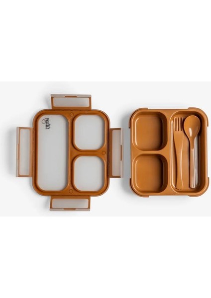 Çatal ve Kaşıklı Bento Beslenme Kutusu Seti - Caramel 1286845 modelleri