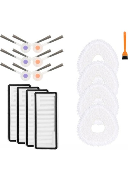 Narwal Freo x Ultra/j4/j4 Lite Robotlu Süpürge Parçaları Yan Fırça Hepa Filtre Paspas Pedi Aksesuarları Değiştirme (Yurt Dışından)