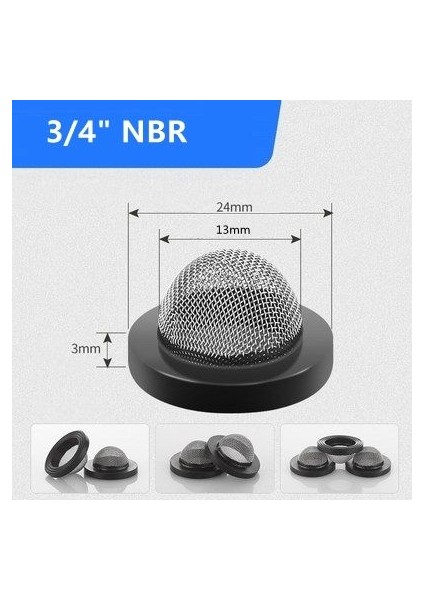 Mao DN20 Nbr Stili 50 Parça Sap G G DN15 DN20 Duş Başlığı Filtre Kauçuk Conta Yıkama Yıkayıcı Hortum Contası Paslanmaz Çelik (Yurt Dışından)