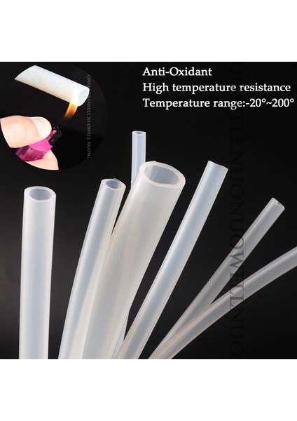 5X8MM Tarzı 10 Milyon Iç Çap 2~5mm Gıda Grade Şeffaf Silikon Boru Isıya Dayanıklı Içme Suyu Hortumu Esnek Hava Pompası Hortumu (Yurt Dışından)