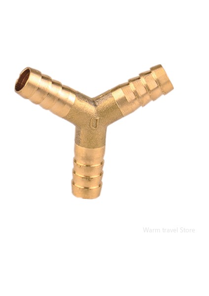 3 Yollu -Y Tarzı 6mm Diken Borcu Sıkıştırıcı Boru Bağlantı Parçası T x Y U Tipi Hortum Bağlantı Elemanı Bakır Barbed Bağlayıcı Birleştirici Adaptör (Yurt Dışından)