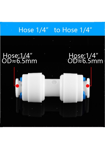 I-1l4-3l8 Stili Ro Su Arıtma Sistemi Eşit Düz Hortum Bağlantı Kuplajı Azaltma Plastik Hızlı Boru Bağlantısı Ters Ozmoz Konnektörü (Yurt Dışından) indirimleri