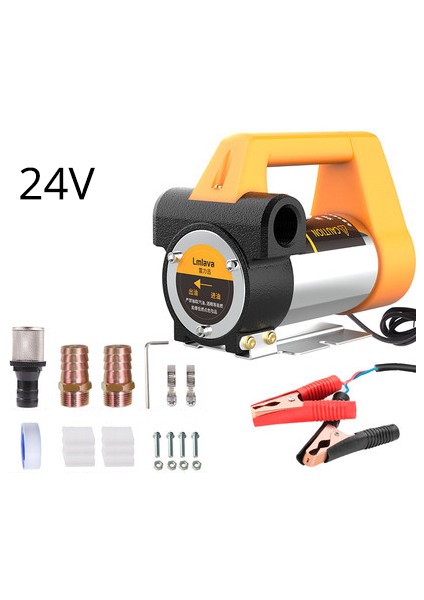 24V Elektrikli Yağ Pompası Ac 220V Dc Dizel Kerosen Aktarma Pompası Kendinden Emişli 80L Dakika Dizel Kerosen Pompası Yakıt Dispanseri (Yurt Dışından)