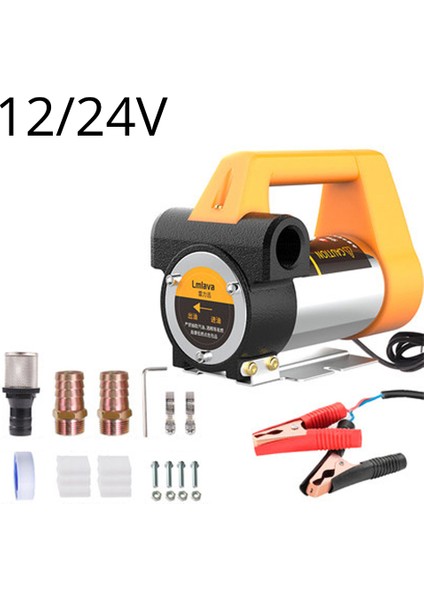 24V Elektrikli Yağ Pompası Ac 220V Dc Dizel Kerosen Aktarma Pompası Kendinden Emişli 80L Dakika Dizel Kerosen Pompası Yakıt Dispanseri (Yurt Dışından) fırsatları