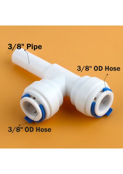 NO.7166 Tarzı Ters Ozmoz Hortum Bağlantı Hızlı Bağlantı Dik Düz Tee Ro Su Akvaryum Plastik Birleşme Boru Bağlantısı (Yurt Dışından)
